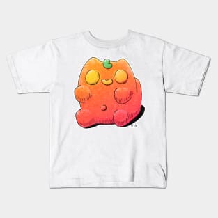 Pumpkitt Sour Cat-dy Kids T-Shirt
